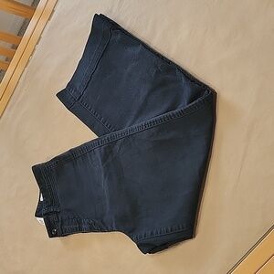 GAP Size 2 Washed Black High Rise Wide Leg Crop Jean Trousers. Gently Used Cond.